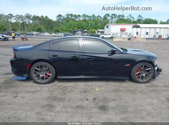2C3CDXGJ7JH152433 2018 DODGE CHARGER Black Սալոնի հետևի տեսք