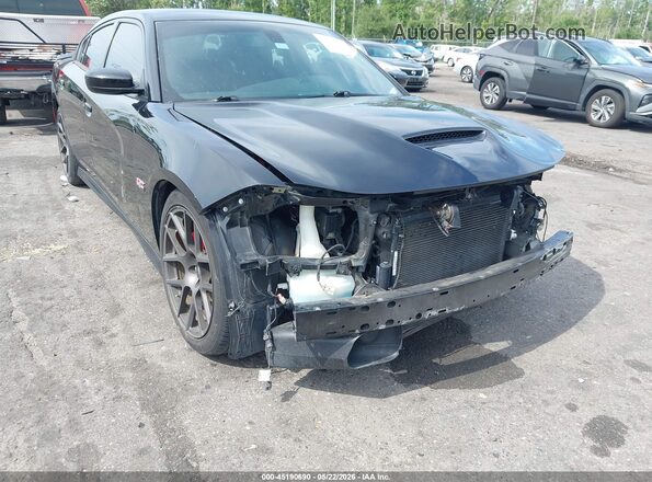 2C3CDXGJ7JH152433 2018 DODGE CHARGER Black Դիմացի տեսք