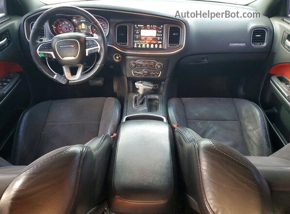 2C3CDXGJ8HH614086 2017 DODGE CHARGER Black Вид панелі приладів