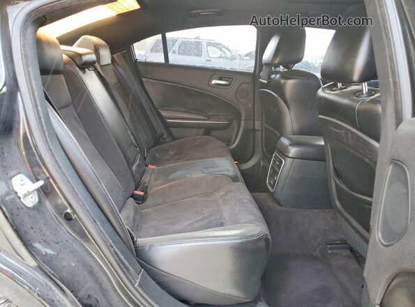 2C3CDXGJ8HH614086 2017 DODGE CHARGER Black Вид задніх сидінь