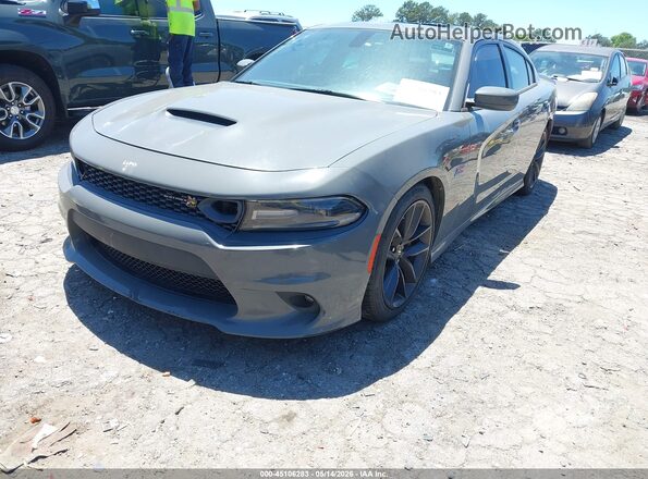 2C3CDXGJ8KH535461 2019 DODGE CHARGER Gray წინა მარცხენა ხედი სამი მეოთხედიდან