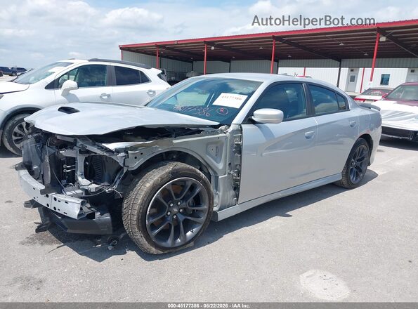 2C3CDXGJ8LH242385 2020 DODGE CHARGER Silver წინა მარცხენა ხედი სამი მეოთხედიდან