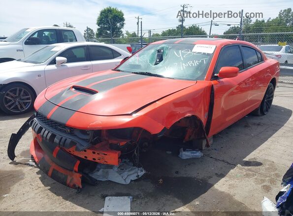 2C3CDXGJ8LH244881 2020 DODGE CHARGER Оранжевый Передняя левая четверть