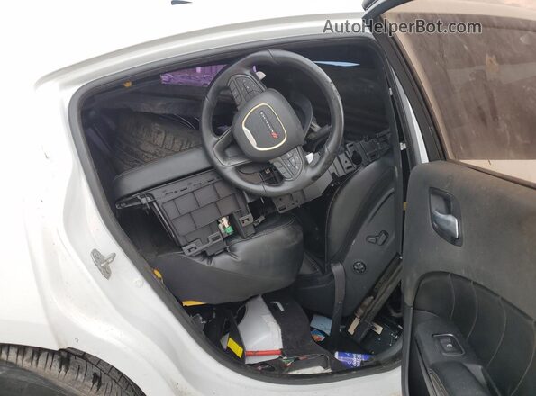2C3CDXGJ9HH595399 2017 DODGE CHARGER White Հետևի նստատեղերի տեսք