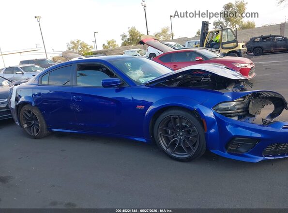 2C3CDXGJ9LH192239 2020 DODGE CHARGER Blue უკანა სალონის ხედი