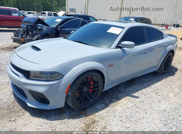 2C3CDXGJ9NH189571 2022 DODGE CHARGER Gray Vista tres cuartos delantera izquierda