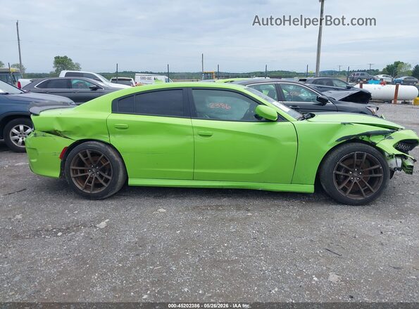 2C3CDXGJXKH736021 2019 DODGE CHARGER Green Rear interior view