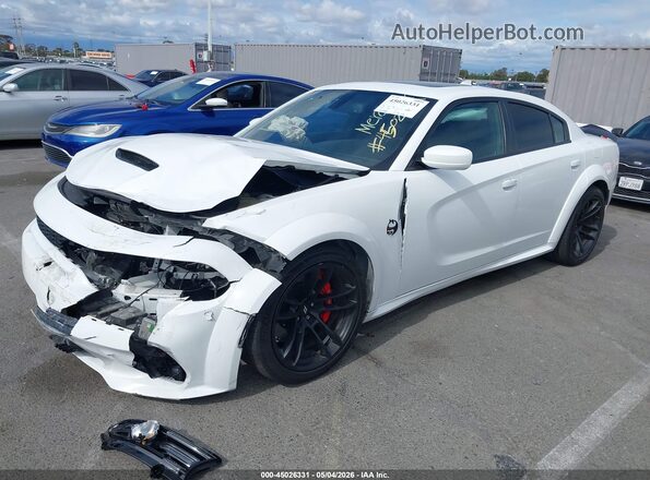 2C3CDXGJXLH251380 2020 DODGE CHARGER White Առջևի ձախ երեք քառորդ տեսարան