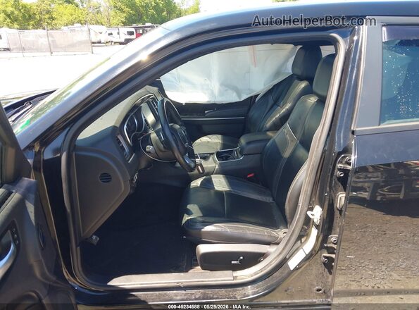 2C3CDXHG0GH187911 2016 DODGE CHARGER Black წინა სალონის ხედი