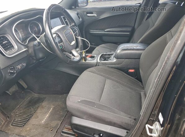 2C3CDXHG0JH216038 2018 DODGE CHARGER Black Front interior view
