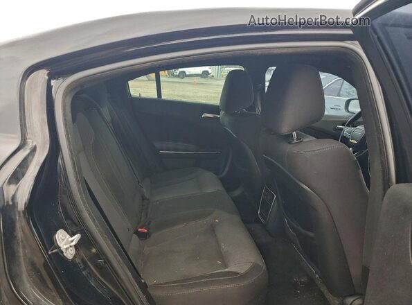 2C3CDXHG0JH216038 2018 DODGE CHARGER Black Rear seats view