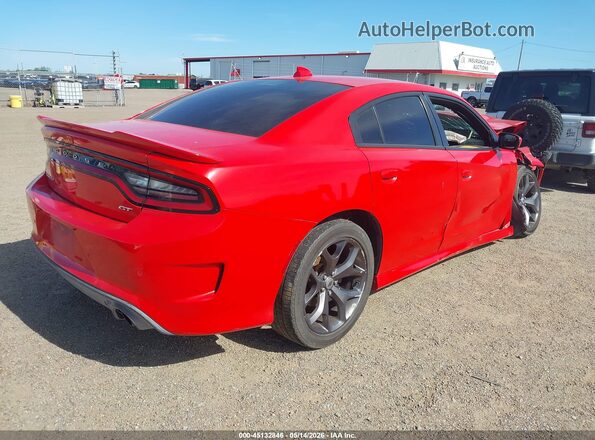 2C3CDXHG1KH561984 2019 DODGE CHARGER Red Հետևի աջ