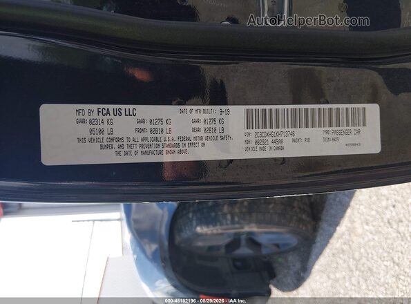 2C3CDXHG1KH713746 2019 DODGE CHARGER Black 
