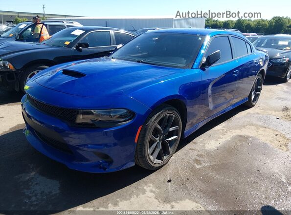 2C3CDXHG1NH221111 2022 DODGE CHARGER Синий Передняя левая четверть