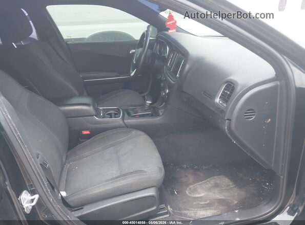 2C3CDXHG2GH265945 2016 DODGE CHARGER Черный Вид салона спереди
