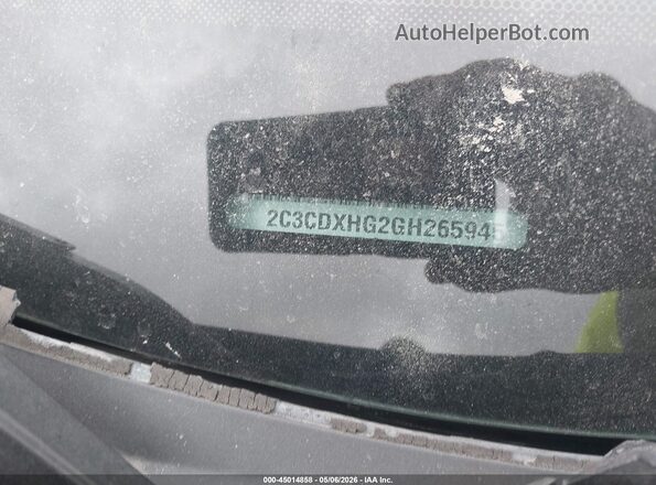 2C3CDXHG2GH265945 2016 DODGE CHARGER Черный Вид подкапотного пространства