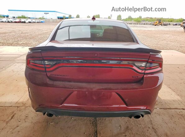 2C3CDXHG2MH656203 2021 DODGE CHARGER Maroon Вид ззаду