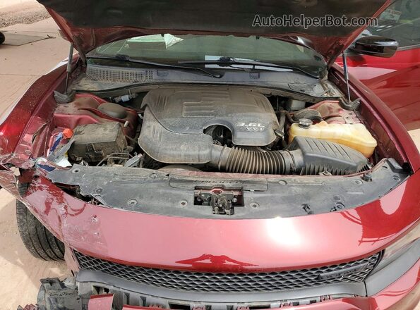 2C3CDXHG2MH656203 2021 DODGE CHARGER Maroon Вид задньої частини салону