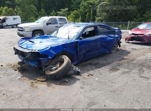 2C3CDXHG2NH182920 2022 DODGE CHARGER Blue Przód lewy