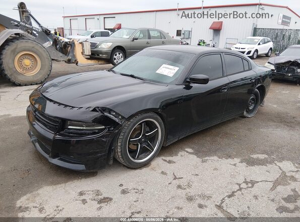 2C3CDXHG3GH158841 2016 DODGE CHARGER Черный Передняя левая четверть