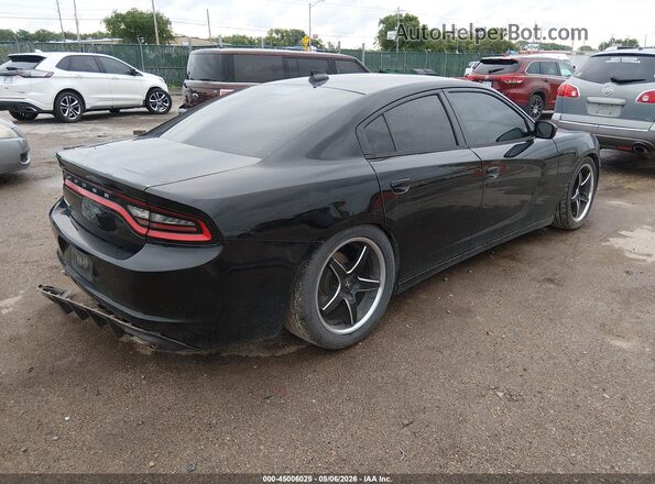 2C3CDXHG3GH158841 2016 DODGE CHARGER Черный Задняя правая четверть