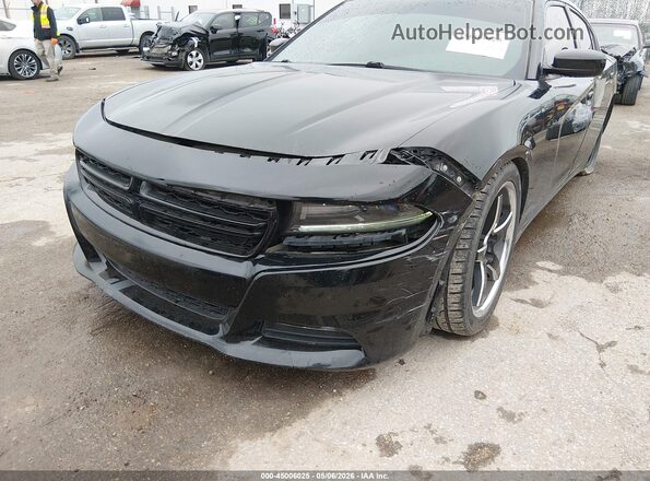 2C3CDXHG3GH158841 2016 DODGE CHARGER Черный Вид спереди