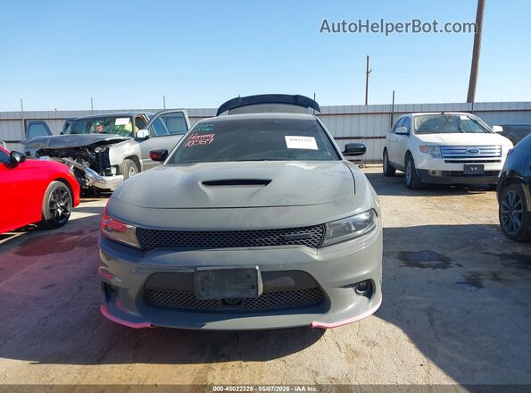2C3CDXHG4PH643666 2023 DODGE CHARGER Gray Widok wnętrza z tyłu