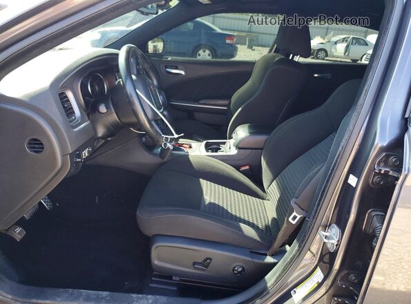 2C3CDXHG5MH527940 2021 DODGE CHARGER Black წინა სალონის ხედი