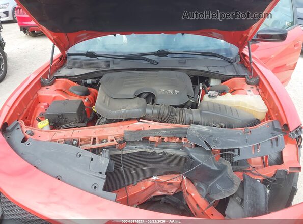 2C3CDXHG5NH270389 2022 DODGE CHARGER Orange Вид ззаду
