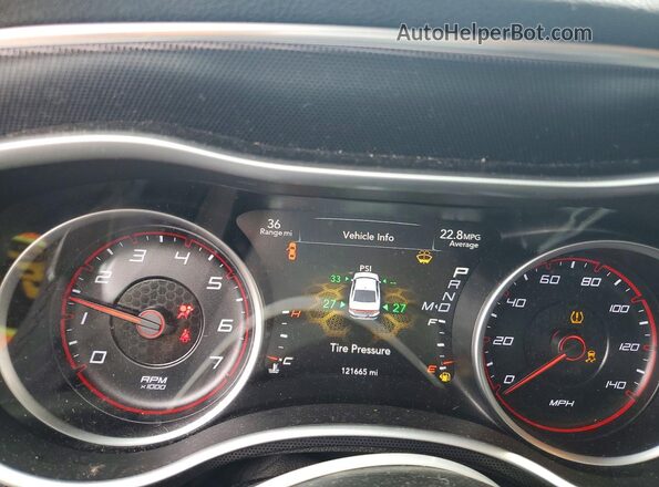 2C3CDXHG6JH206937 2018 DODGE CHARGER Red Սարքավորումների վահանակի տեսք
