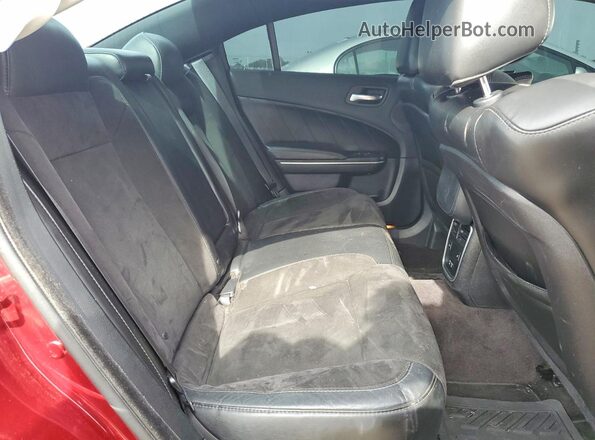 2C3CDXHG6JH206937 2018 DODGE CHARGER Red Հետևի նստատեղերի տեսք