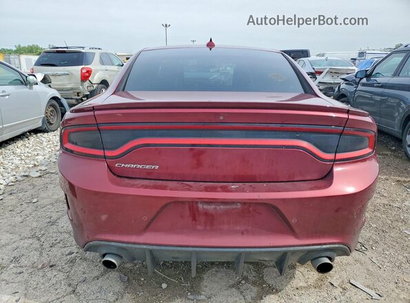 2C3CDXHG6JH206937 2018 DODGE CHARGER Red Հետևի տեսք