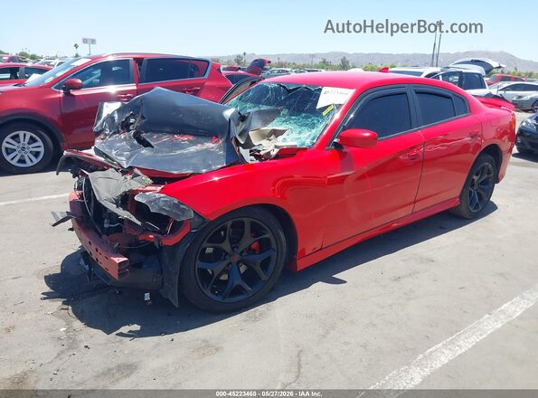 2C3CDXHG6KH678198 2019 DODGE CHARGER Red Przód lewy