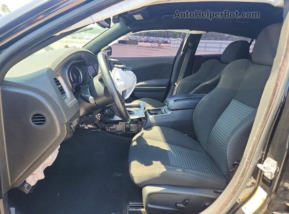 2C3CDXHG7PH518709 2023 DODGE CHARGER Черный Вид салона спереди