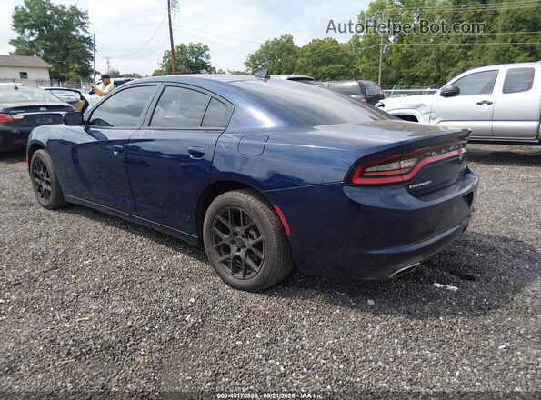 2C3CDXHG8GH346660 2016 DODGE CHARGER Blue Հետևի ձախ