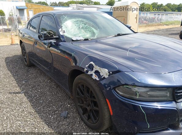 2C3CDXHG8GH346660 2016 DODGE CHARGER Blue Դիմացի տեսք