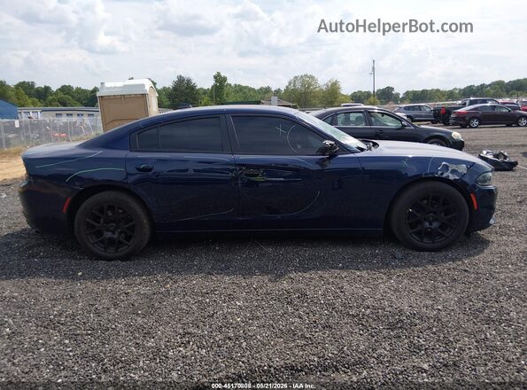 2C3CDXHG8GH346660 2016 DODGE CHARGER Blue Սալոնի հետևի տեսք