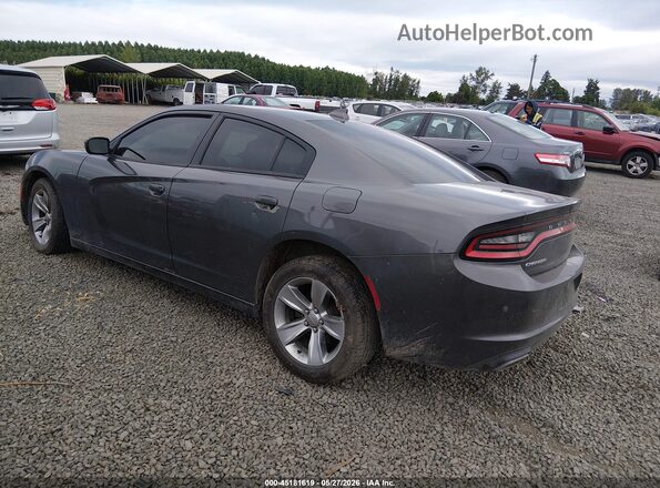 2C3CDXHG8GH357254 2016 DODGE CHARGER Gray Trasero izquierdo