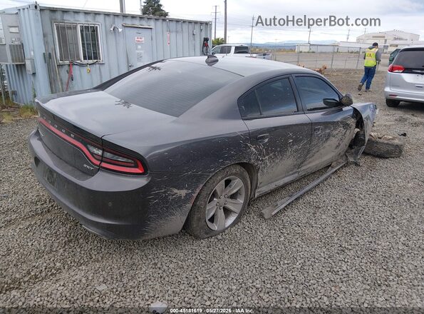 2C3CDXHG8GH357254 2016 DODGE CHARGER Gray Trasero derecho
