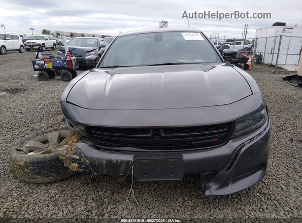 2C3CDXHG8GH357254 2016 DODGE CHARGER Gray Vista interior trasera