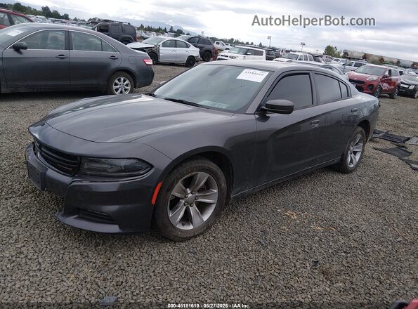 2C3CDXHG8GH357254 2016 DODGE CHARGER Gray Vista tres cuartos delantera izquierda