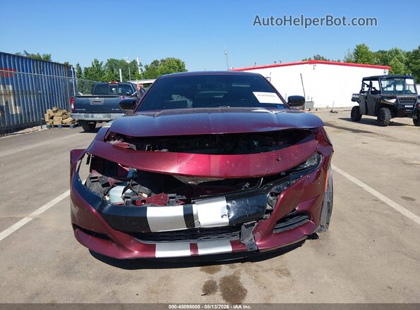 2C3CDXHG9HH514761 2017 DODGE CHARGER Burgundy Rear interior view