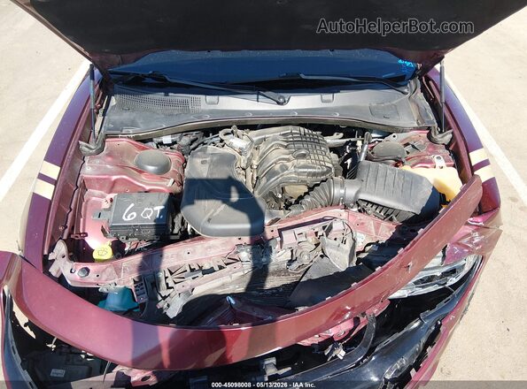 2C3CDXHG9HH514761 2017 DODGE CHARGER Burgundy Rear view
