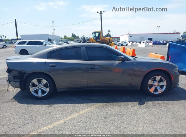 2C3CDXHGXGH237326 2016 DODGE CHARGER Gray Սալոնի հետևի տեսք