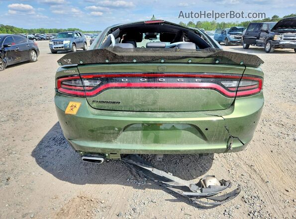 2C3CDXHGXJH200493 2018 DODGE CHARGER Green Vista trasera