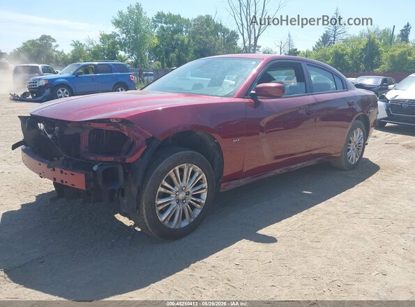 2C3CDXJG0JH189692 2018 DODGE CHARGER Red Przód lewy
