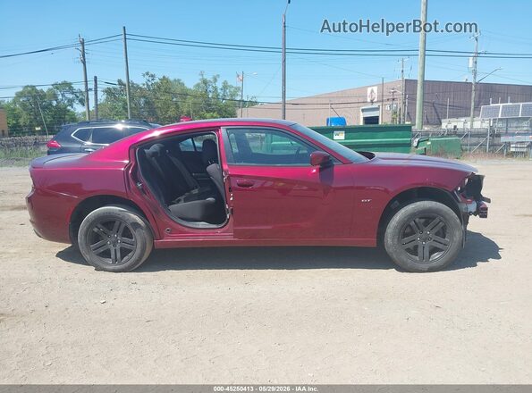 2C3CDXJG0JH189692 2018 DODGE CHARGER Red Widok wnętrza z tyłu