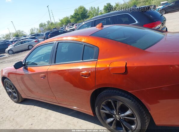 2C3CDXJG0LH205182 2020 DODGE CHARGER Orange Սալոնի 360 աստիճան տեսք