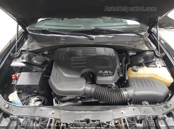 2C3CDXJG1KH611941 2019 DODGE CHARGER Black Widok z tyłu