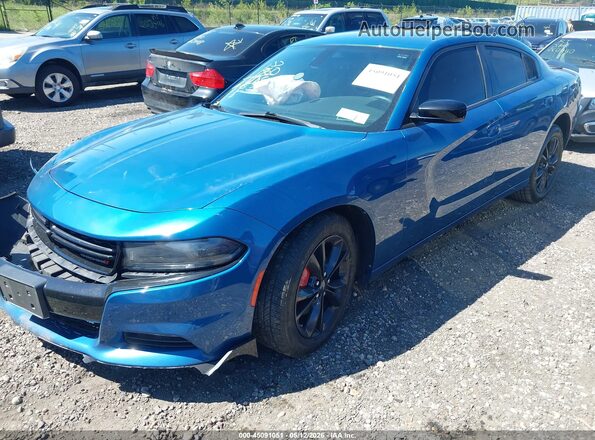 2C3CDXJG1NH154116 2022 DODGE CHARGER Blue Передня ліва чверть